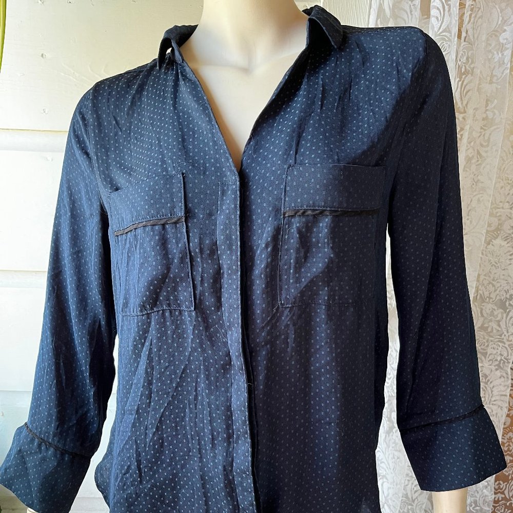 Dark blue blouse - H&M